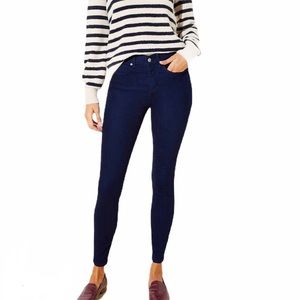 LOFT | Legging Skinny Jeans Slim Pockets Dark Indigo NWT Size 4